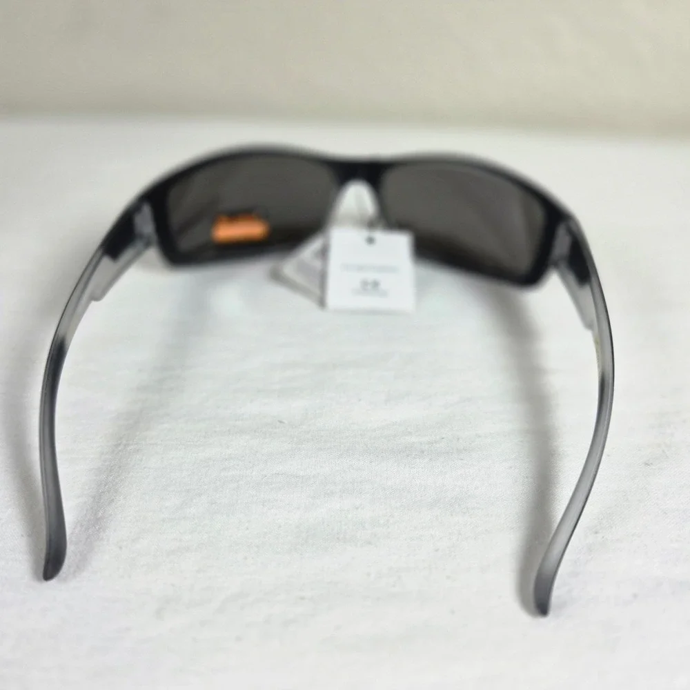 X-Loop Sport Sunglasses Matte Black Silver Mirror Lens UV400 Wrap Around New